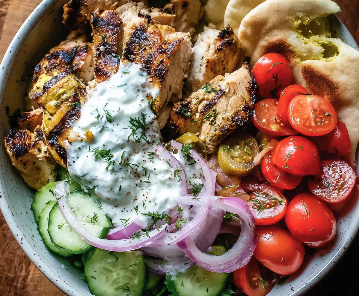 Easy Chicken Tzatziki Bowl Recipe