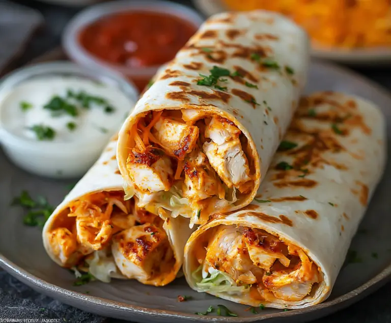 Crispy Air Fryer Chicken Wraps