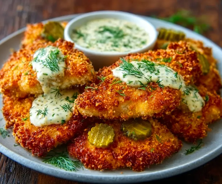 Crispy Dill Pickle Parmesan Chicken