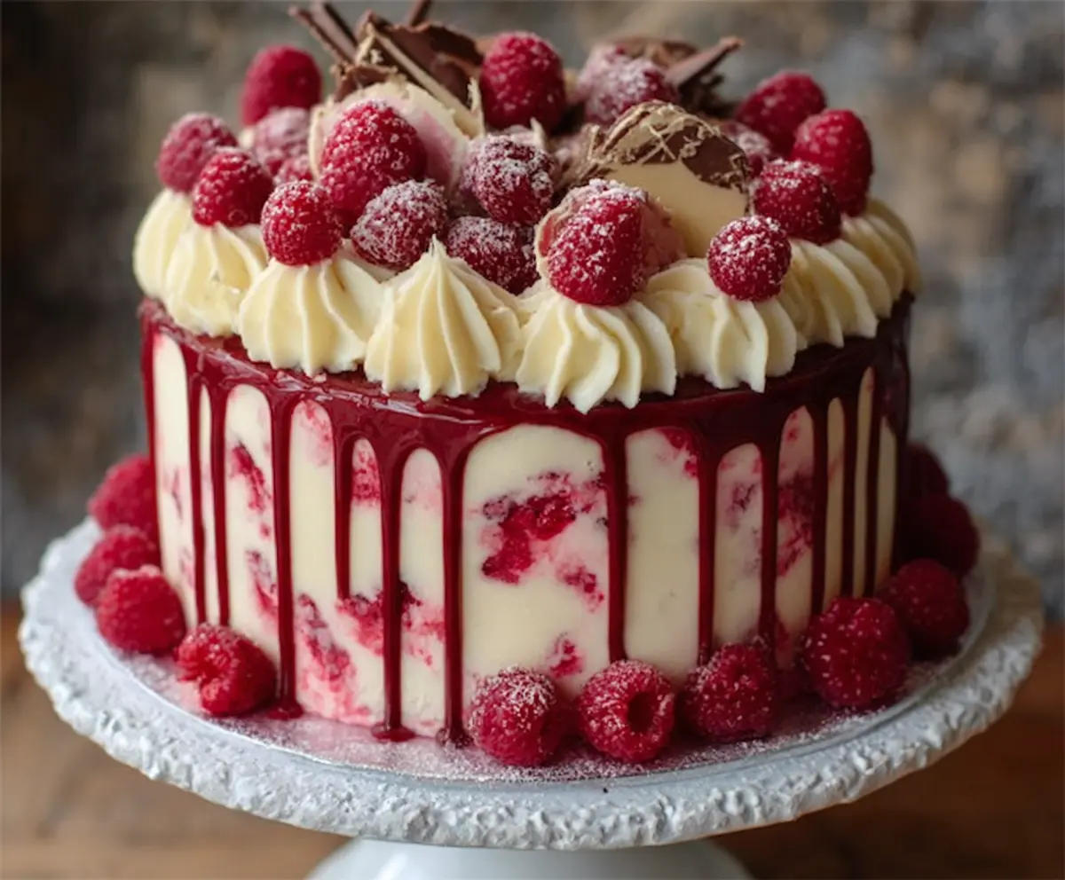 White Chocolate Raspberry Cake Recipe