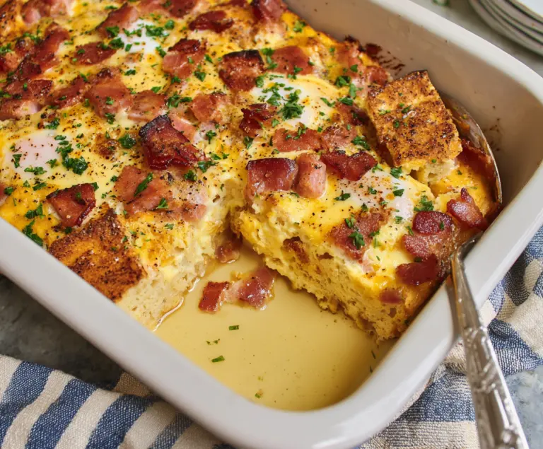 Eggs Benedict Casserole for breakfast