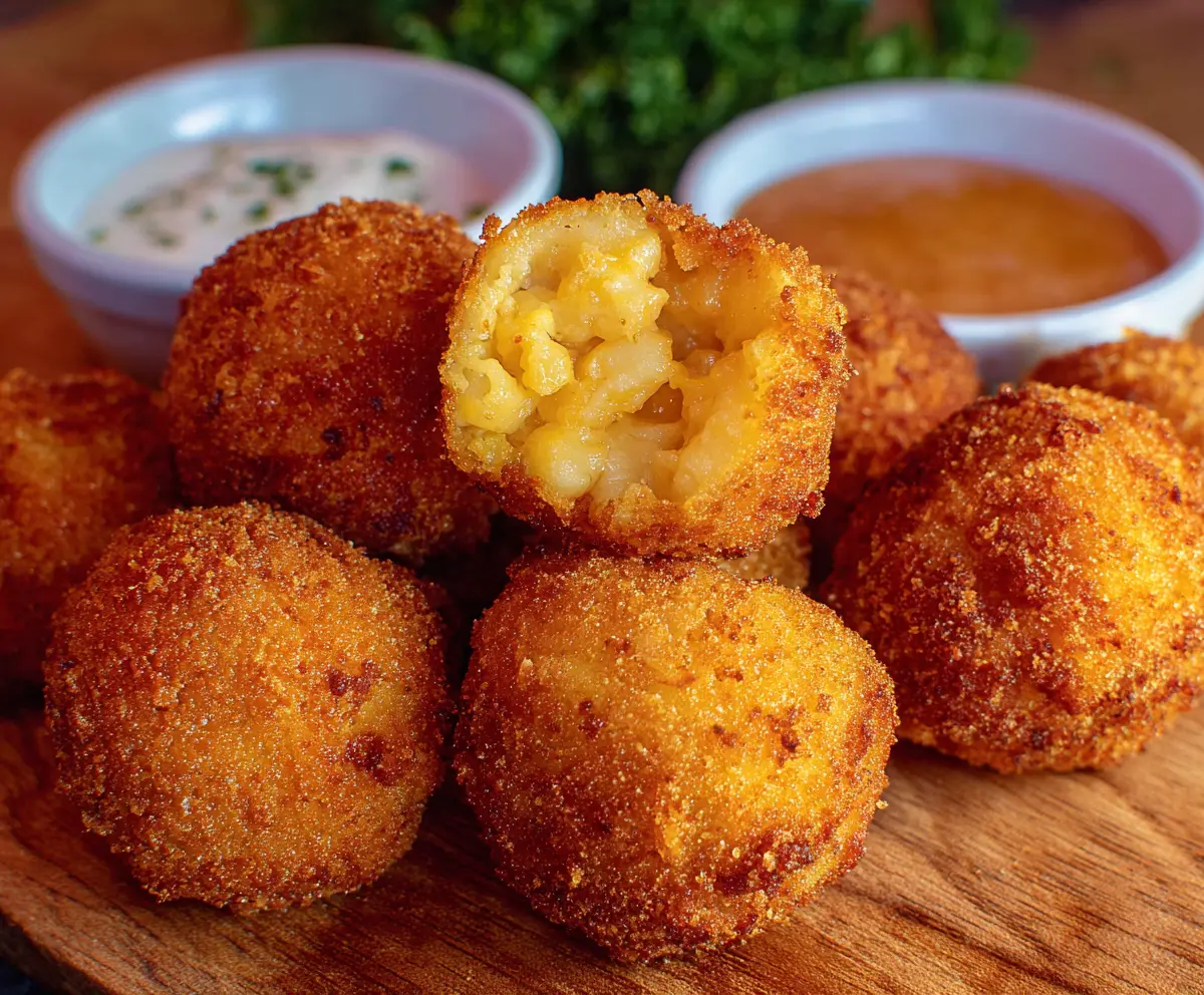 Crispy Fried Mac and Cheese Balls