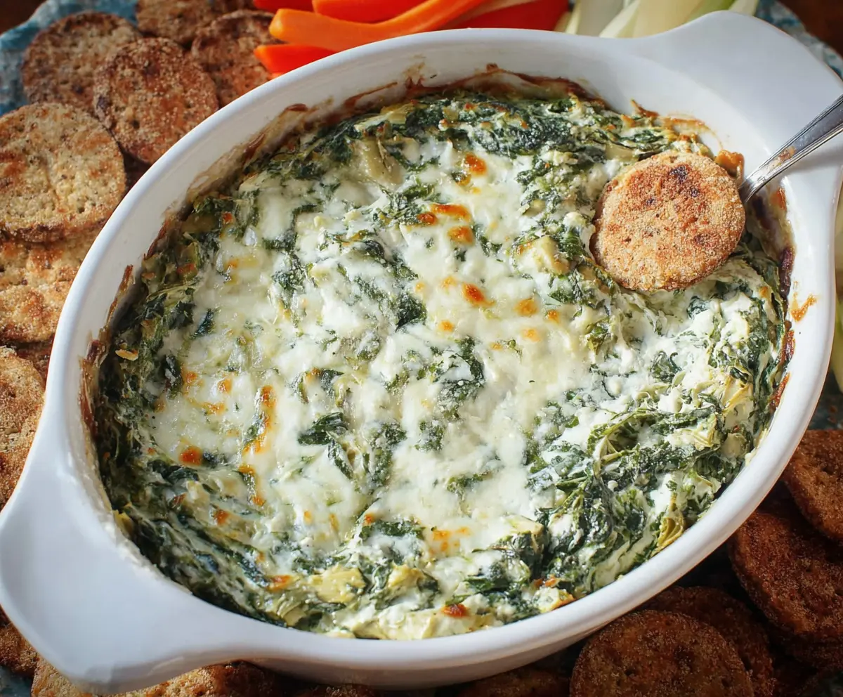 Creamy Greek Yogurt Spinach Artichoke Dip