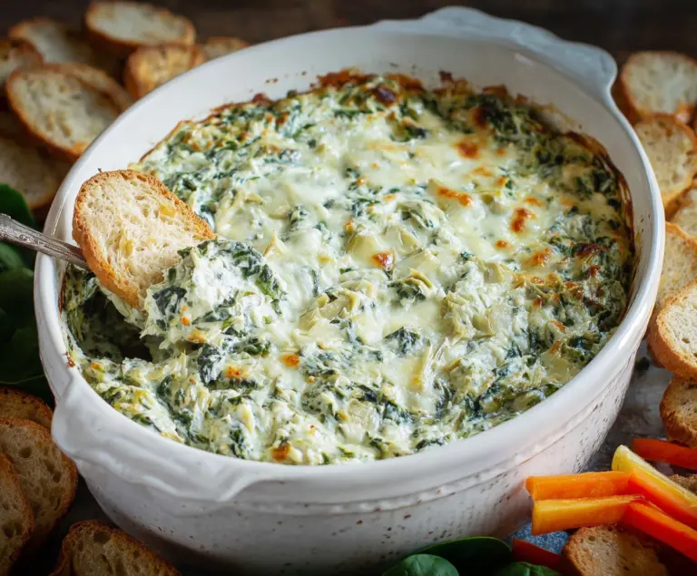 Greek Yogurt Spinach Artichoke Dip