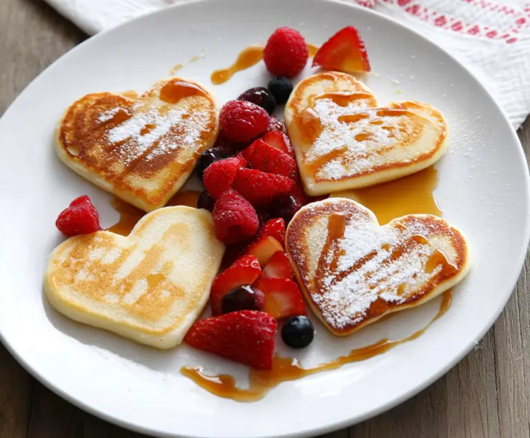 Heart-Shaped Pancakes