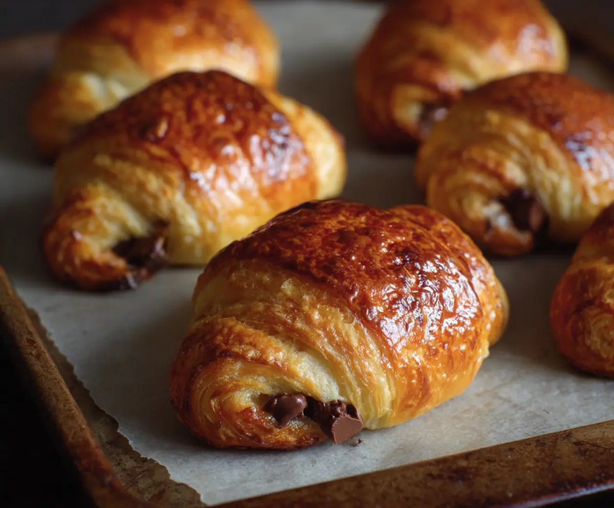 Easy Homemade Chocolate Croissants
