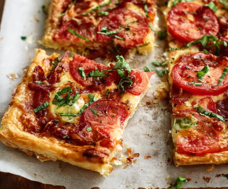 Puff pastry pizzas
