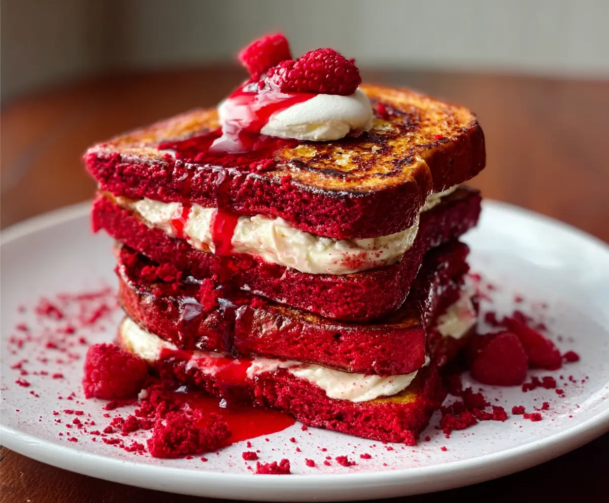 Easy Red Velvet French Toast