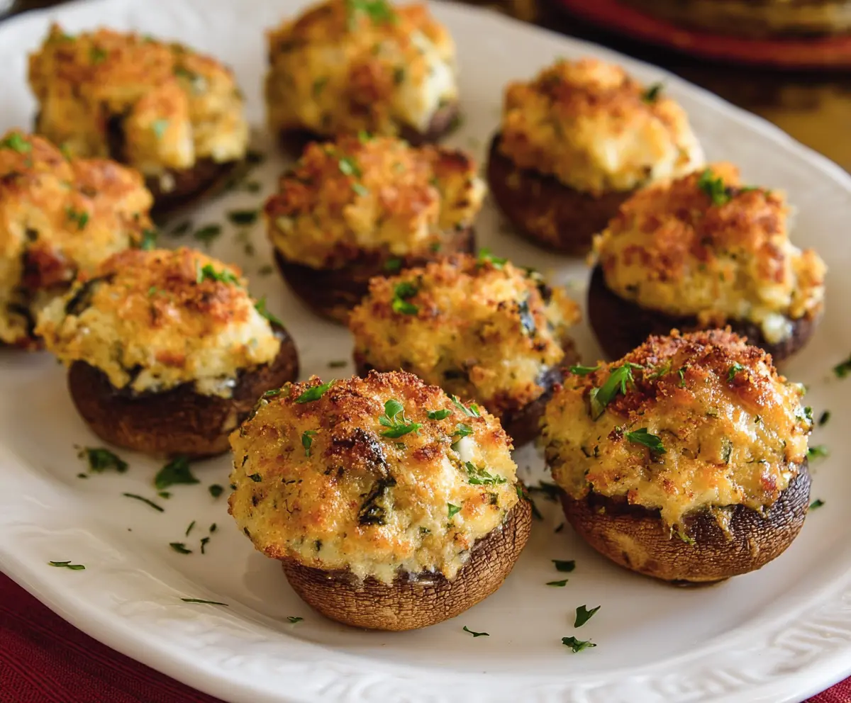 Easy Stuffed Mushroom Caps Recipe