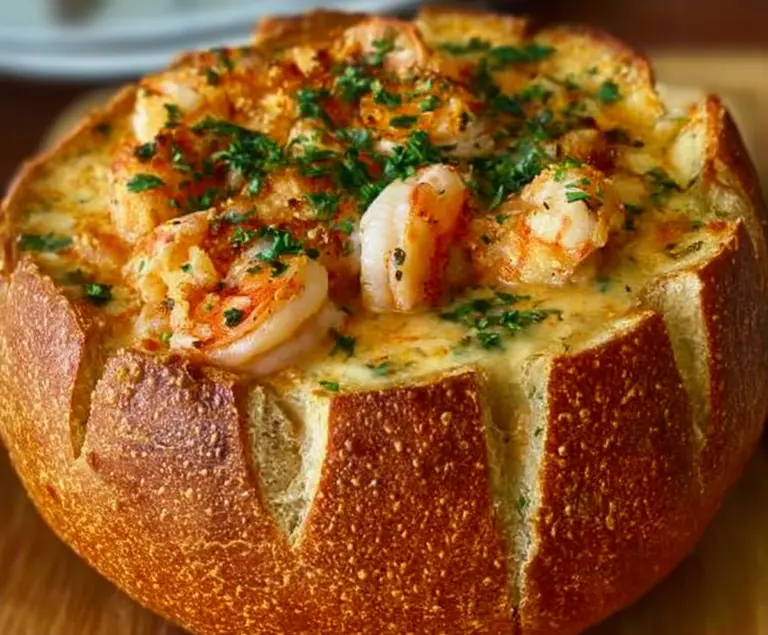 Stuffed Seafood Bread Bowl Recipe