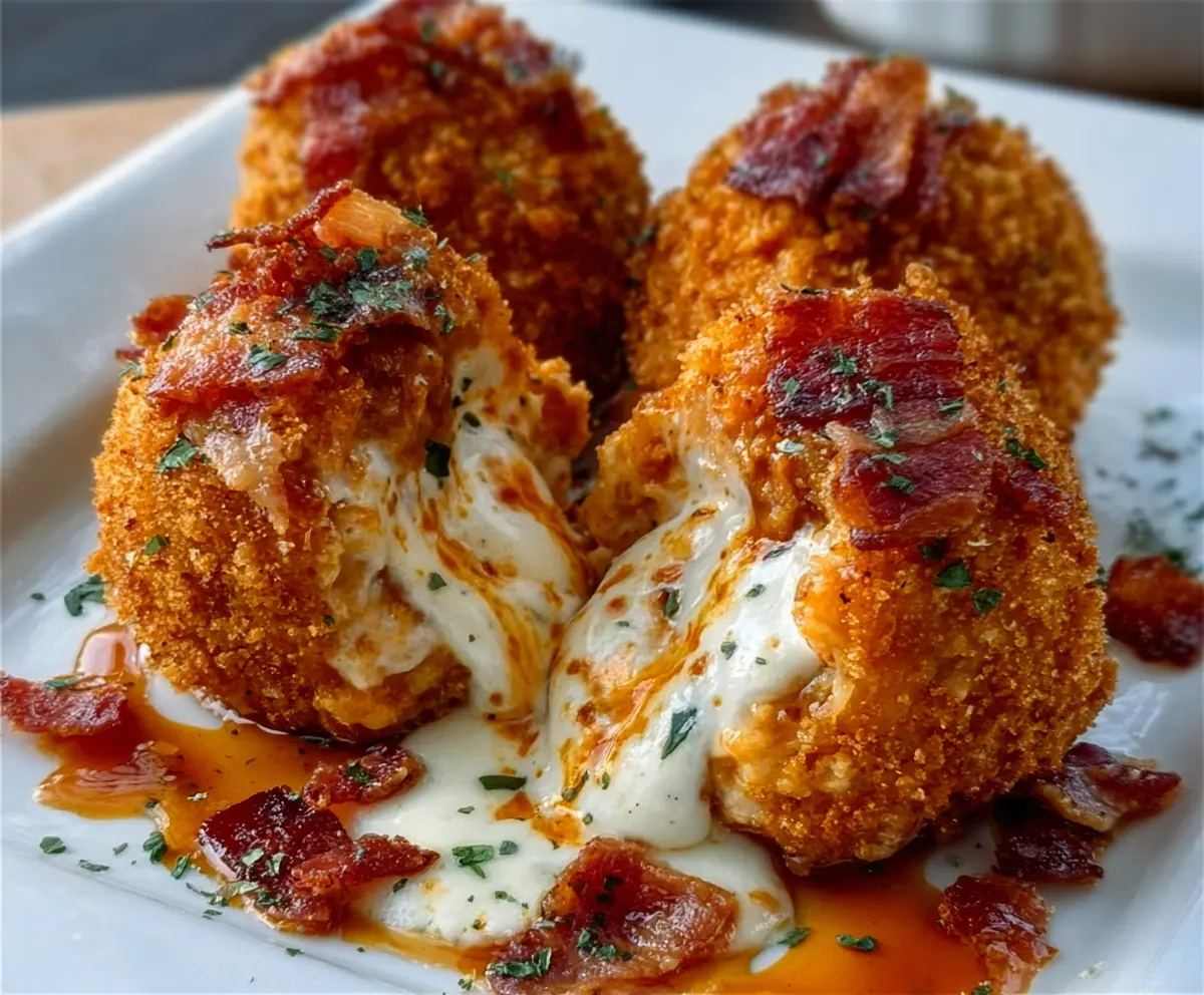 Easy Buffalo Chicken Bacon Bombs