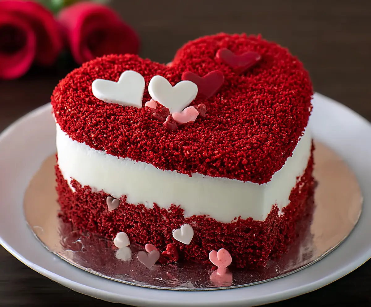 Valentine's Heart Red Velvet Cake