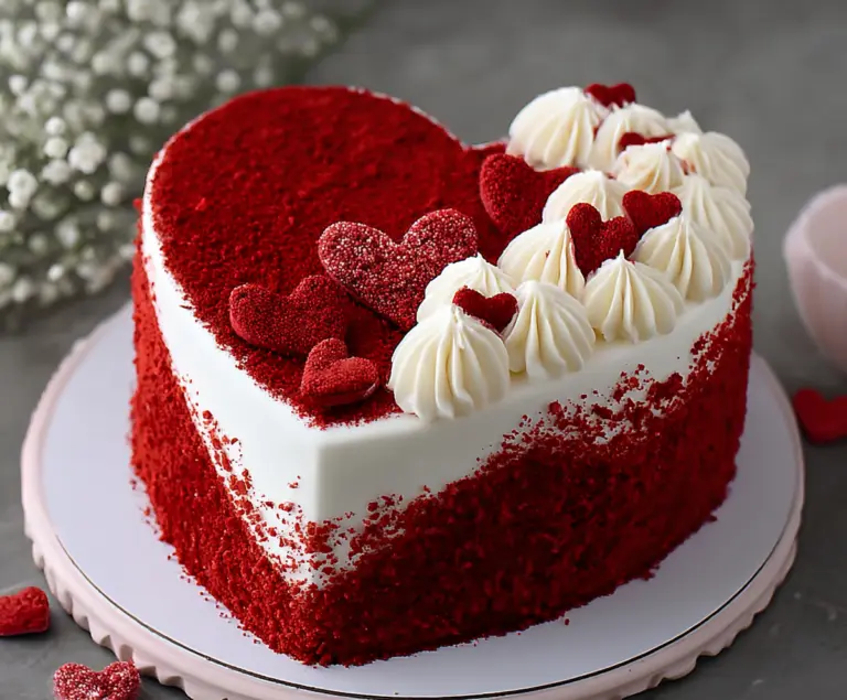 Valentine’s Heart Red Velvet Cake
