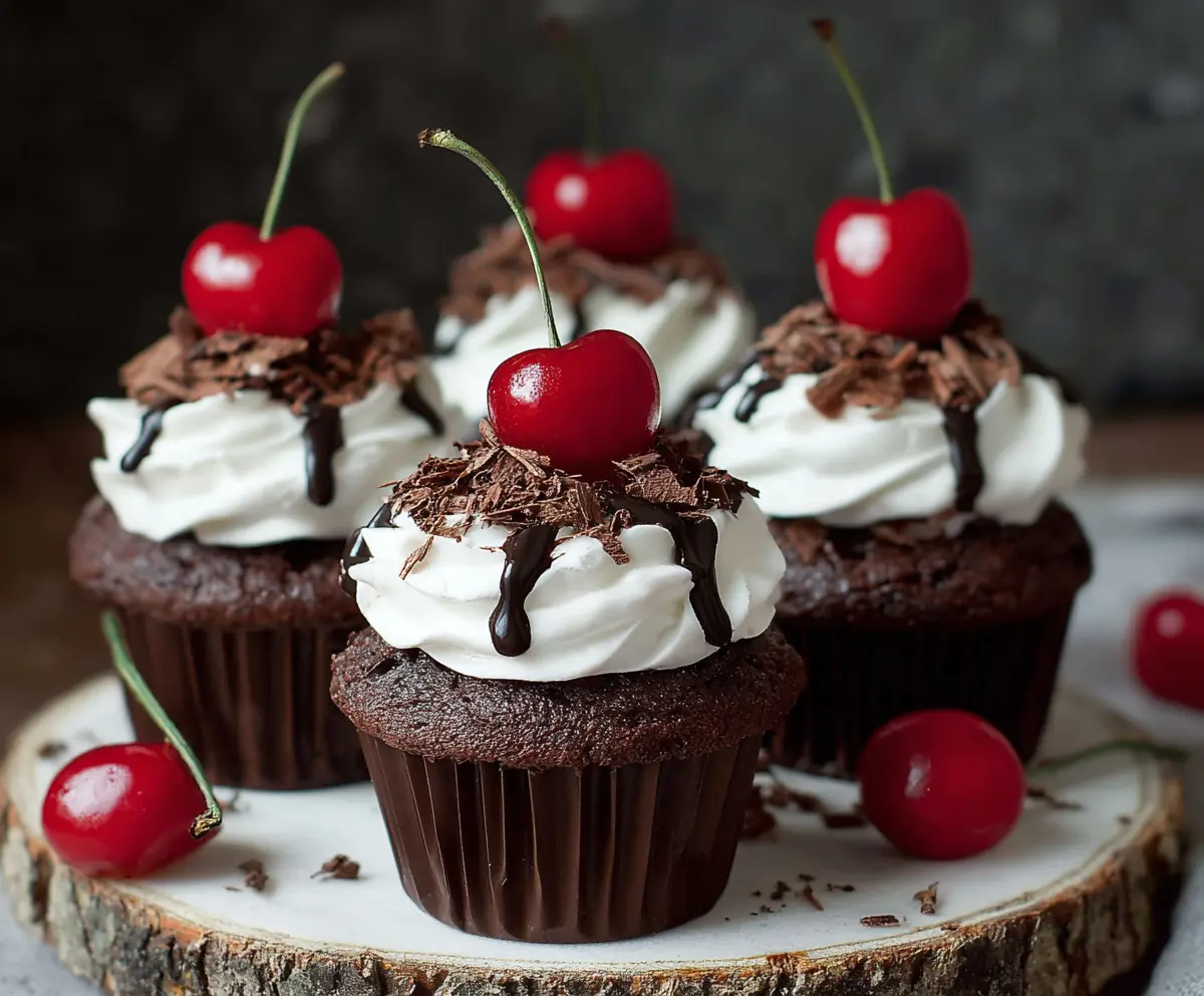 Delicious Black Forest Cupcakes