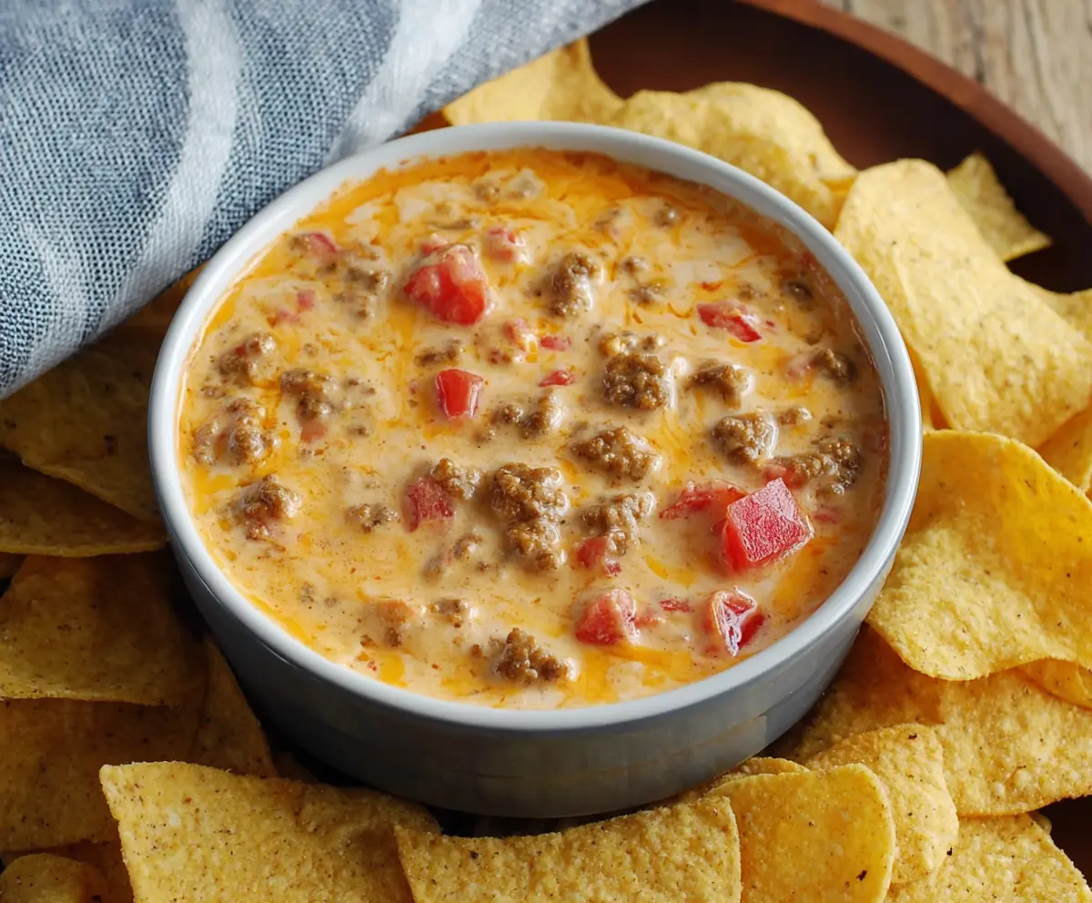 Easy Cheesy Sausage Rotel Dip