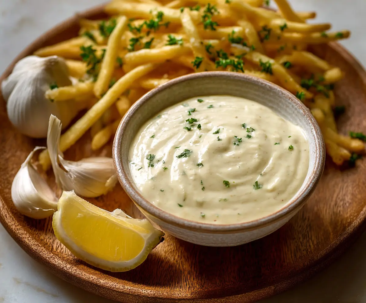 Easy Garlic Aioli Sauce Recipe