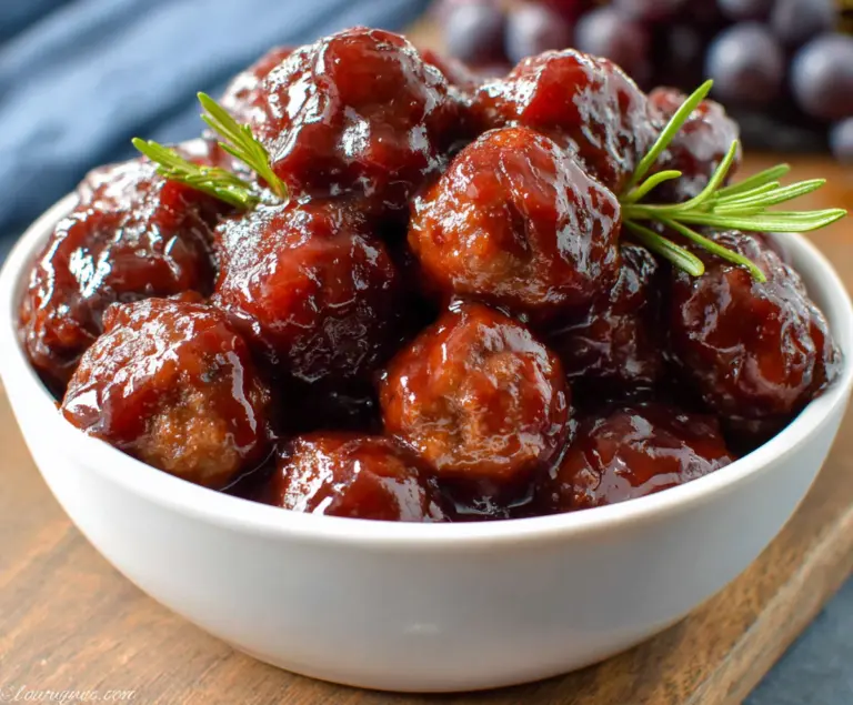 Grape Jelly Meatballs
