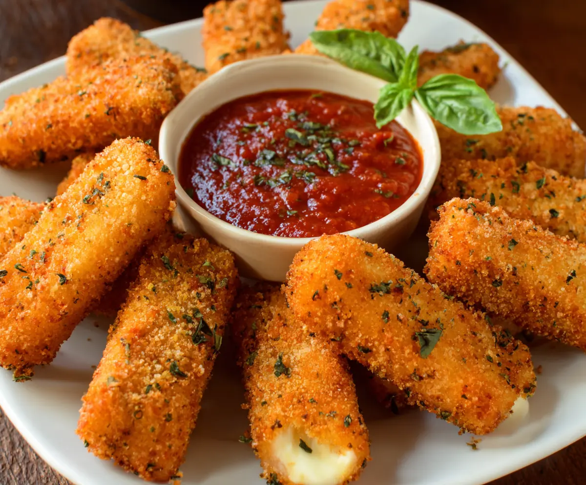 Crispy Homemade Mozzarella Sticks Recipe