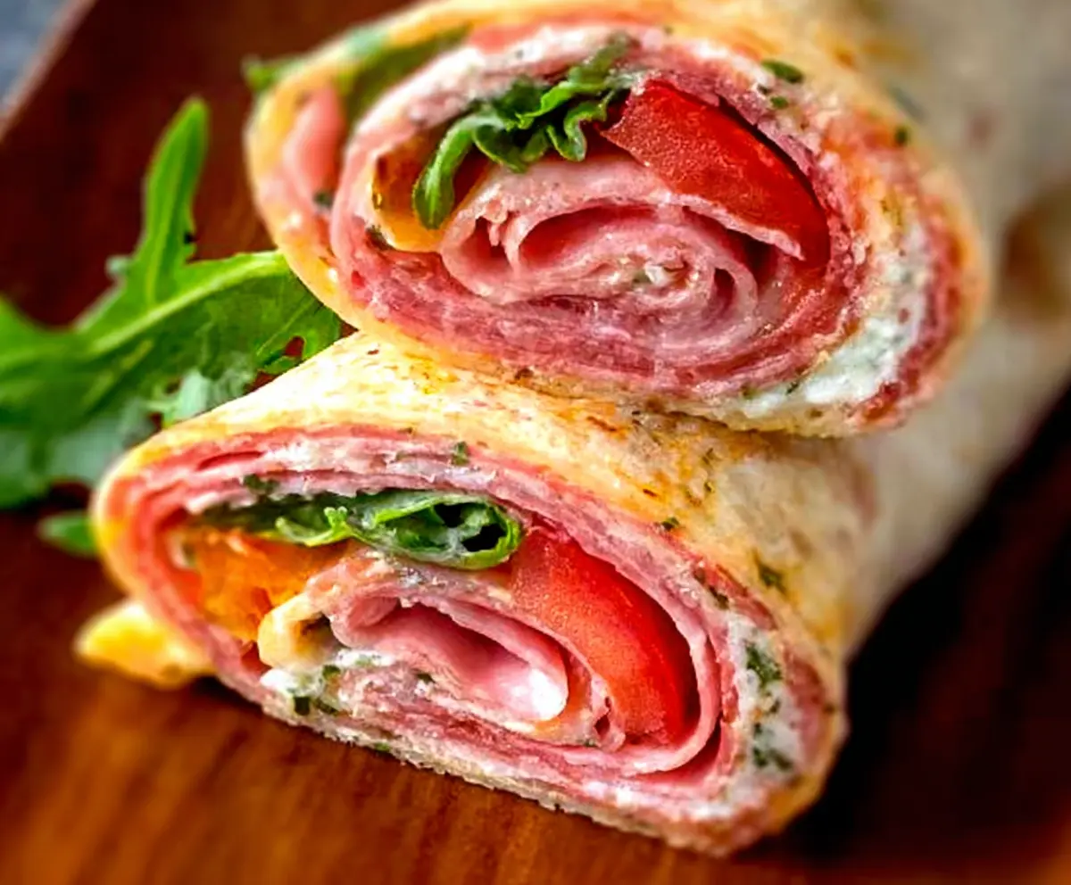 Easy Italian Deli Roll-Ups Snack