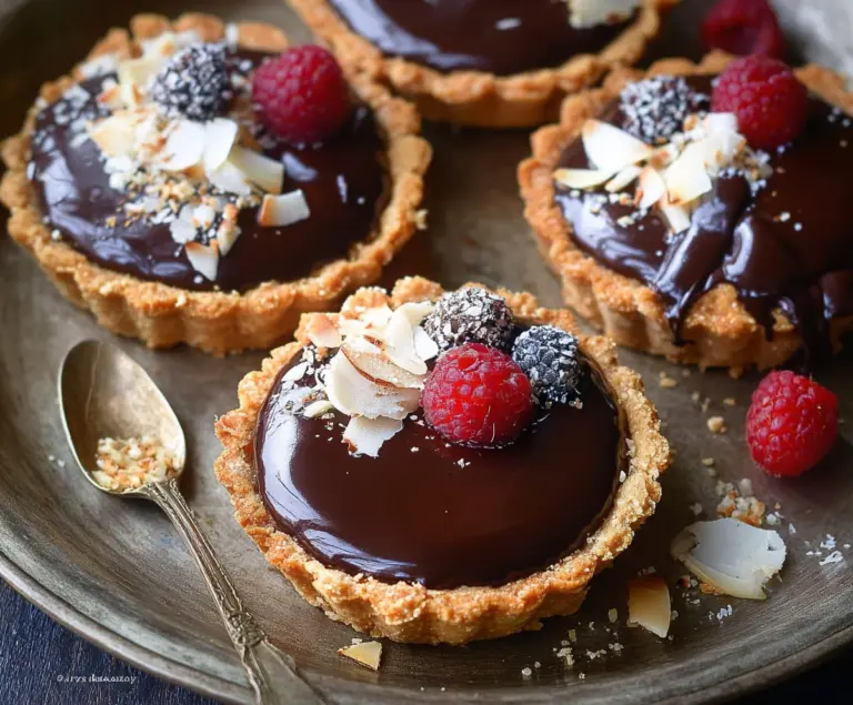 Mini Chocolate Tarts with Ganache