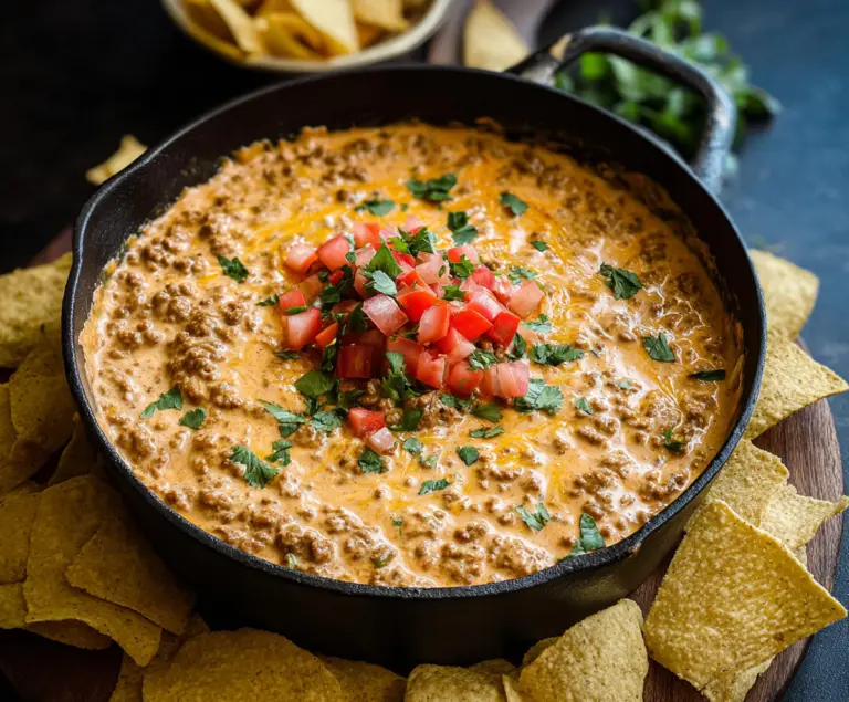 Rotel dip with ground beef
