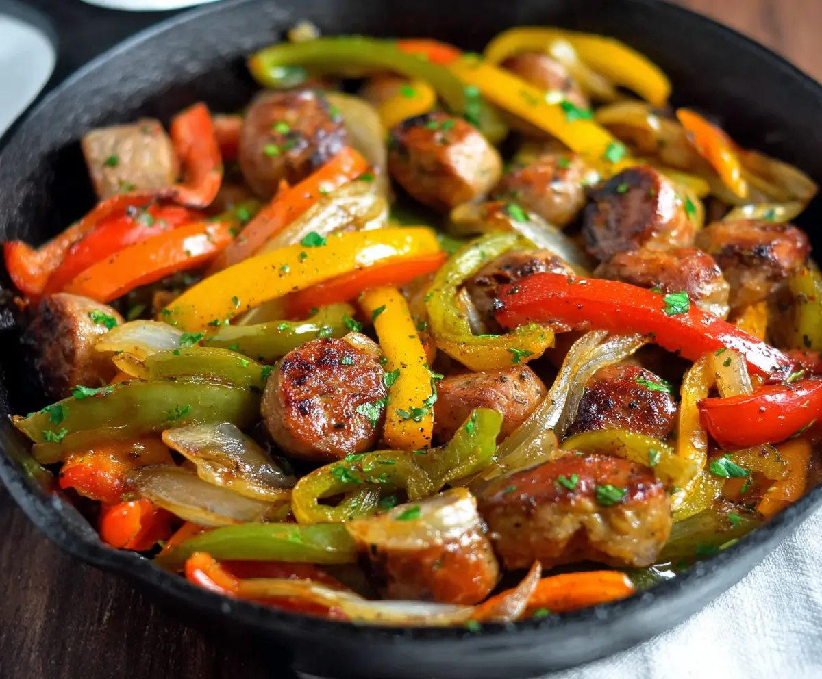 Easy Sausage and Peppers Skillet