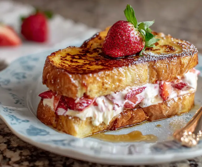 Strawberries and Cream French Toast