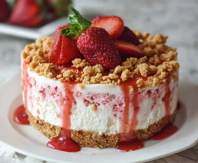 Strawberry Crunch Cheesecake