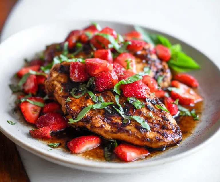 Balsamic Chicken With Strawberry