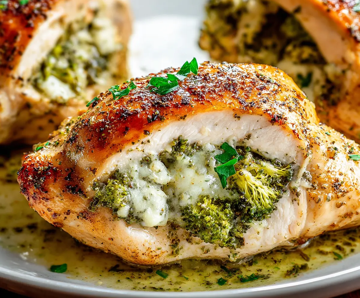 Easy Broccoli Stuffed Chicken