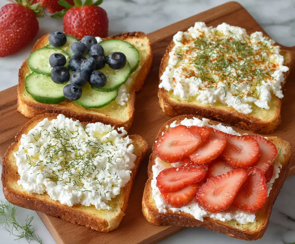 Easy Cottage Cheese Toast Recipe
