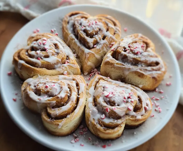 Heart-Shaped Cinnamon Rolls
