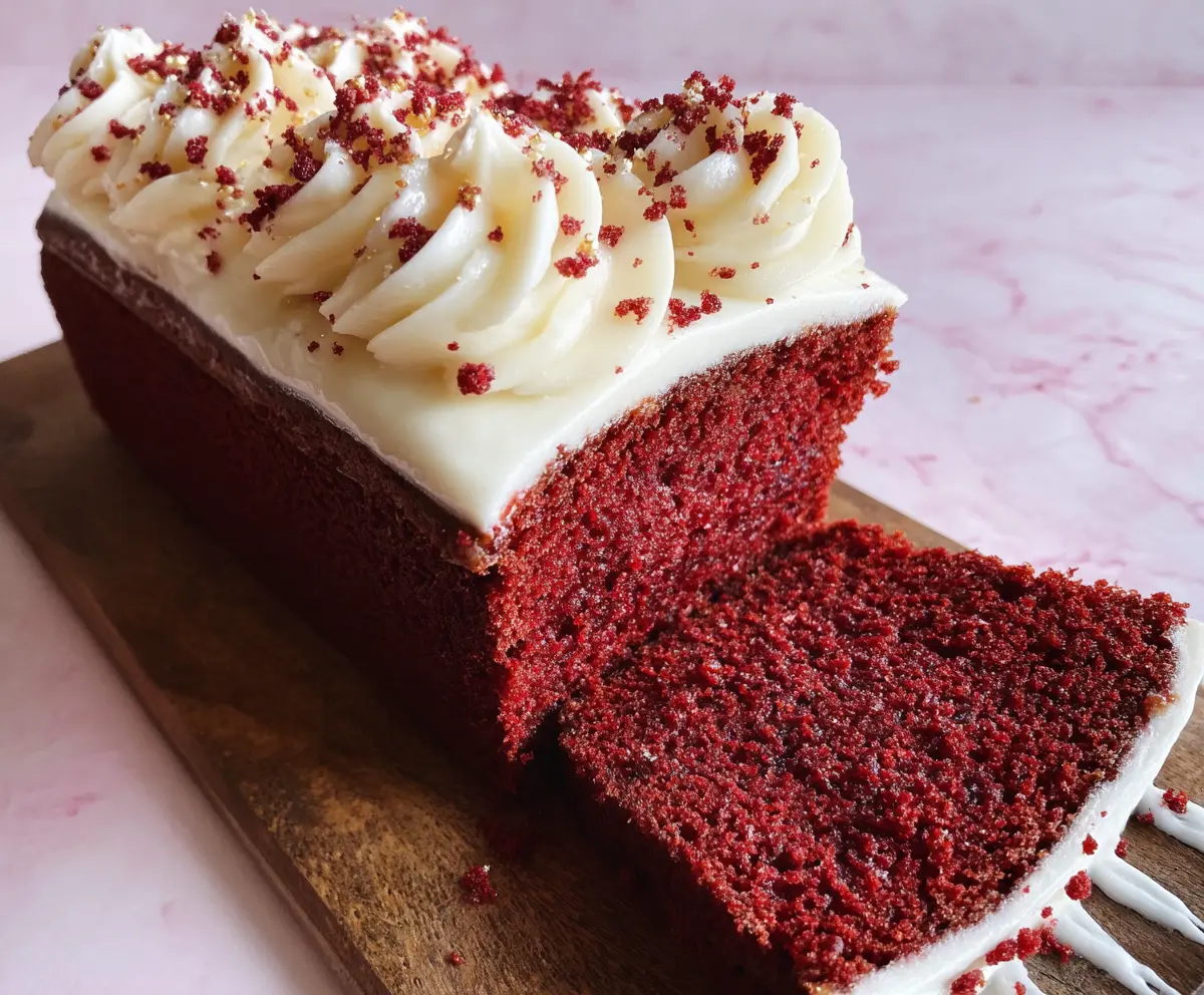 Easy Red Velvet Loaf Cake Recipe