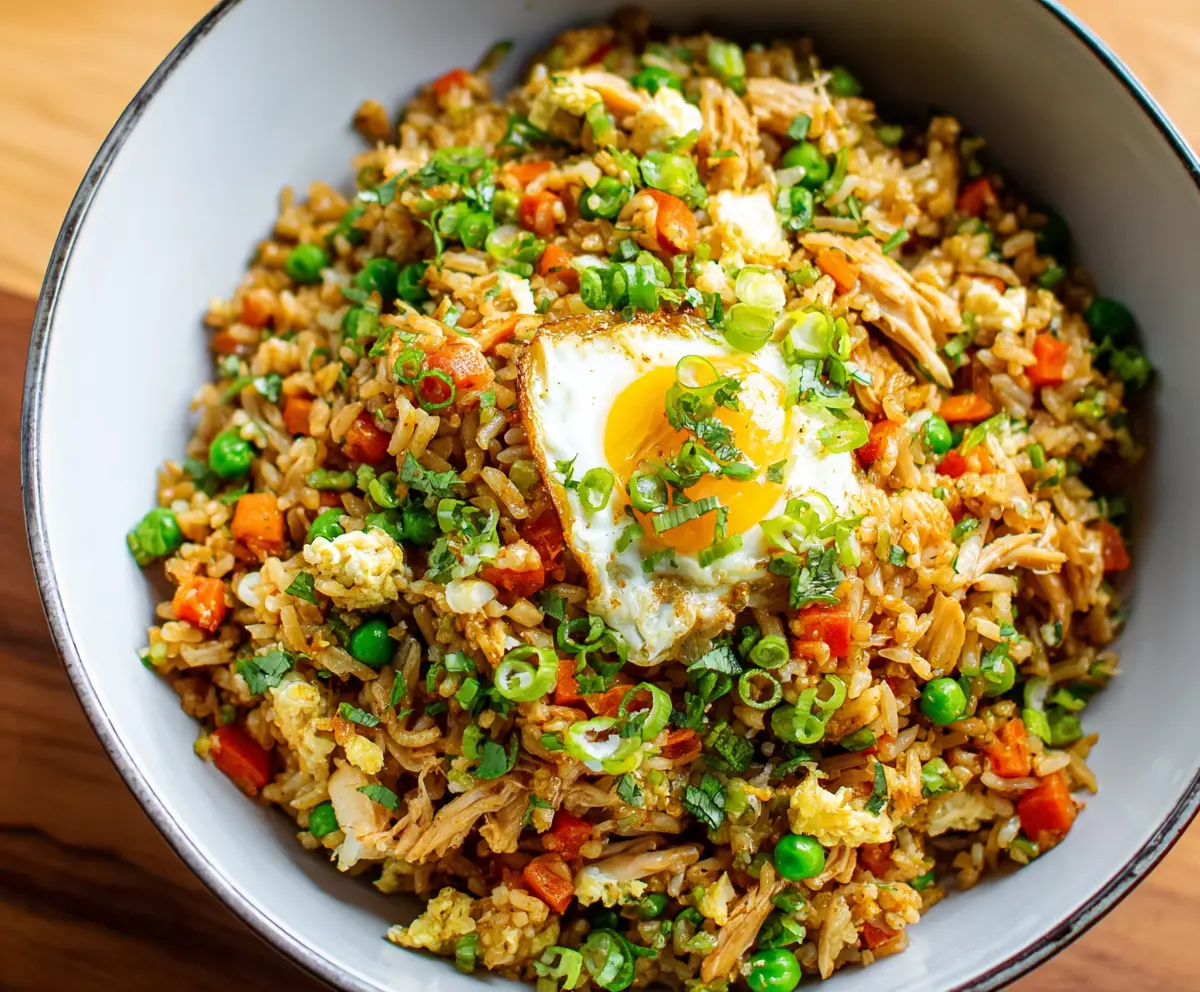 Easy Rotisserie Chicken Fried Rice