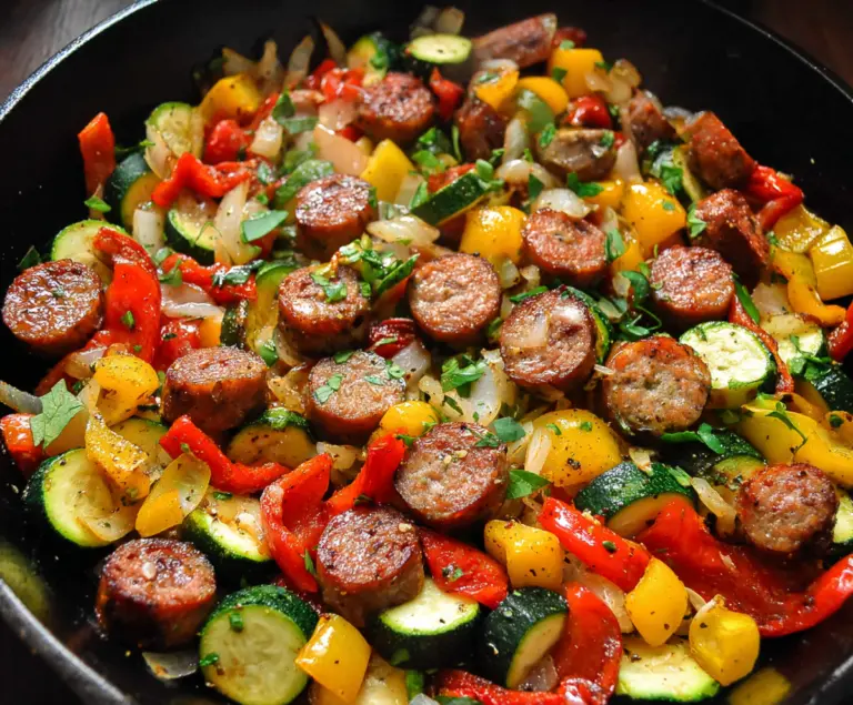 Sausage and veggie skillet