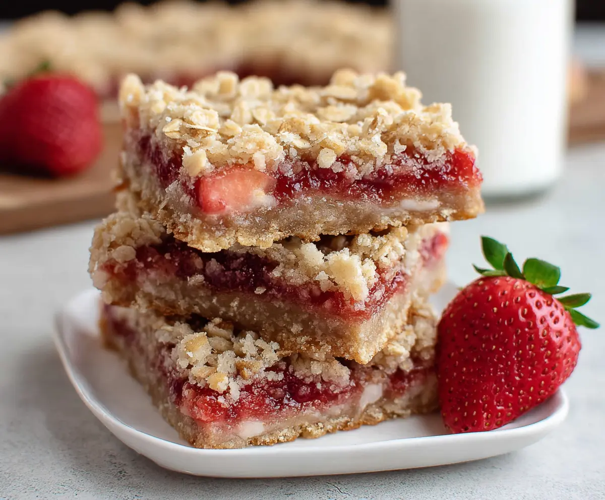 Easy Strawberry Oatmeal Bars