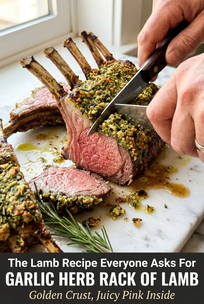 Garlic Herb Rack of Lamb