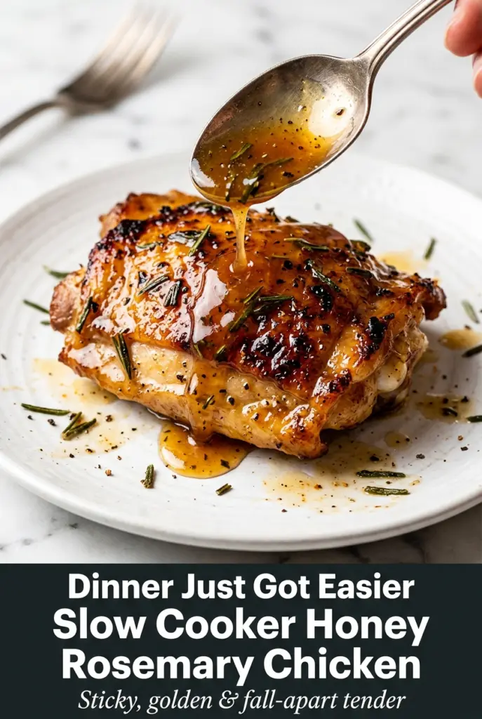 Slow Cooker Honey Rosemary Chicken