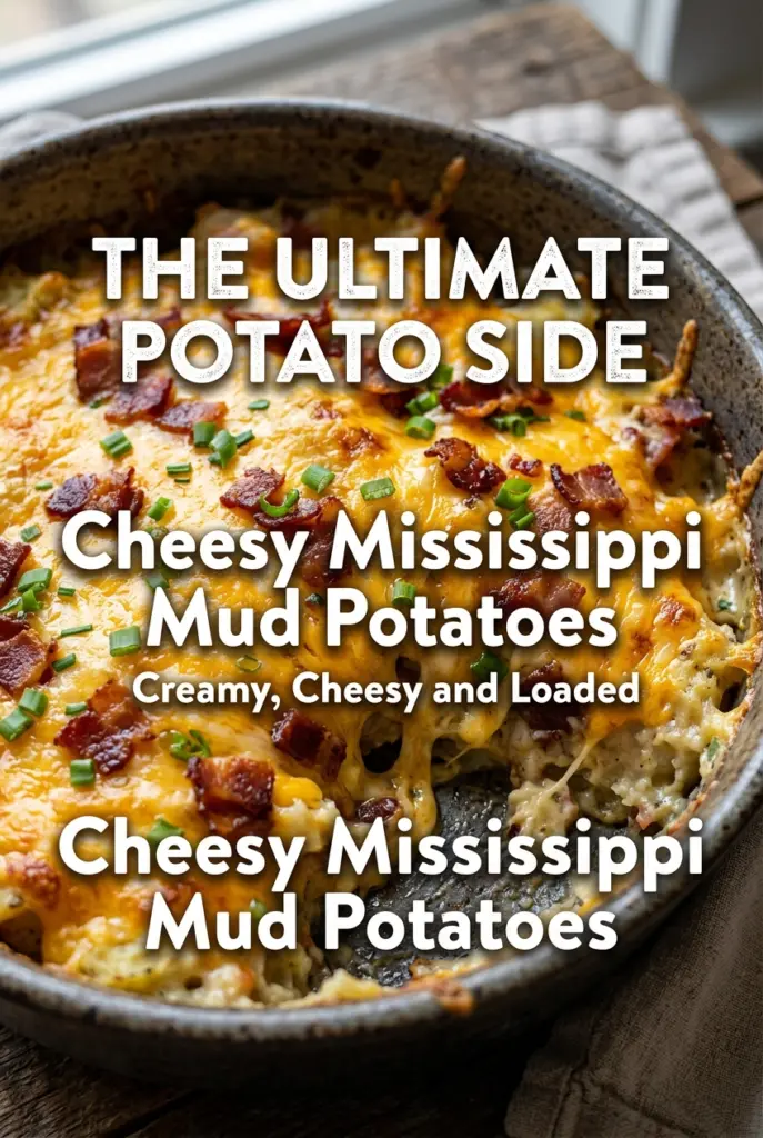 Cheesy Mississippi Mud Potatoes
