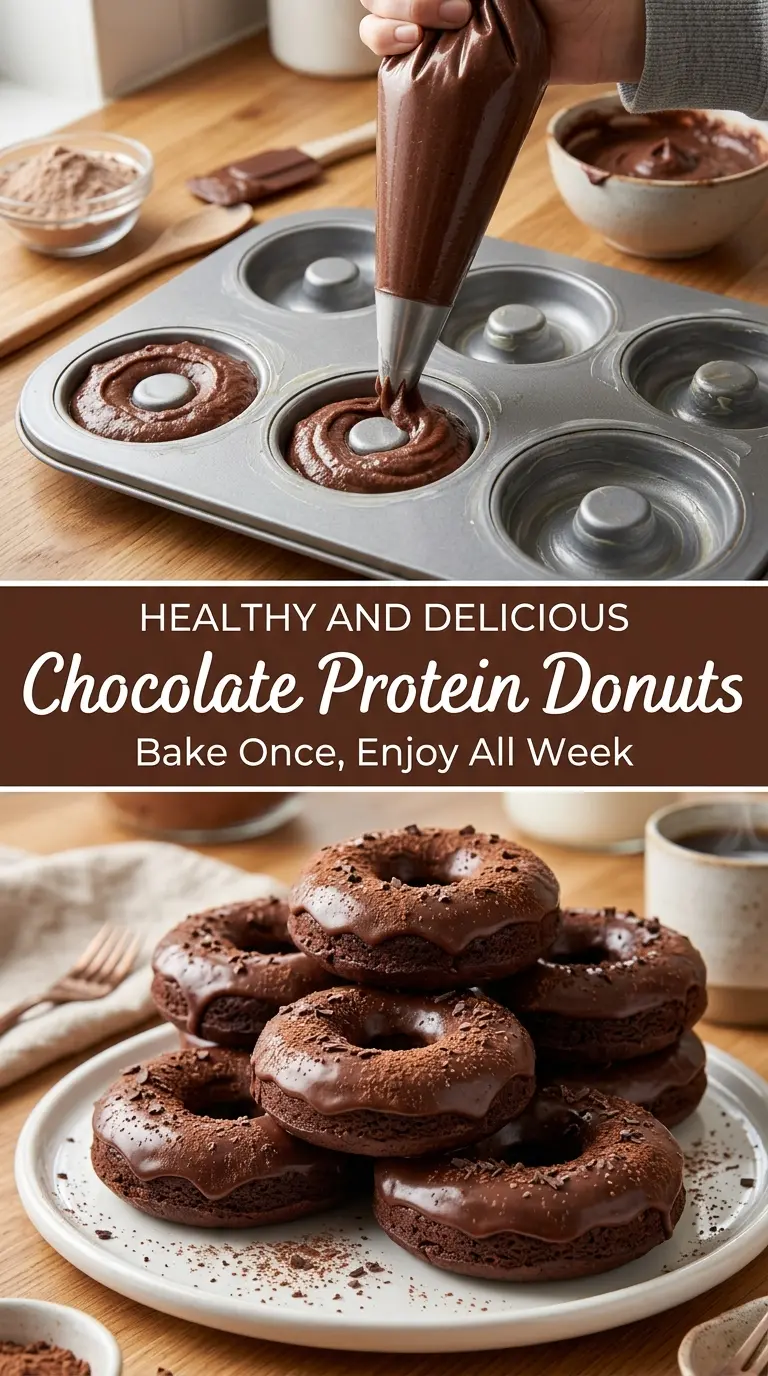 Chocolate Protein Donuts