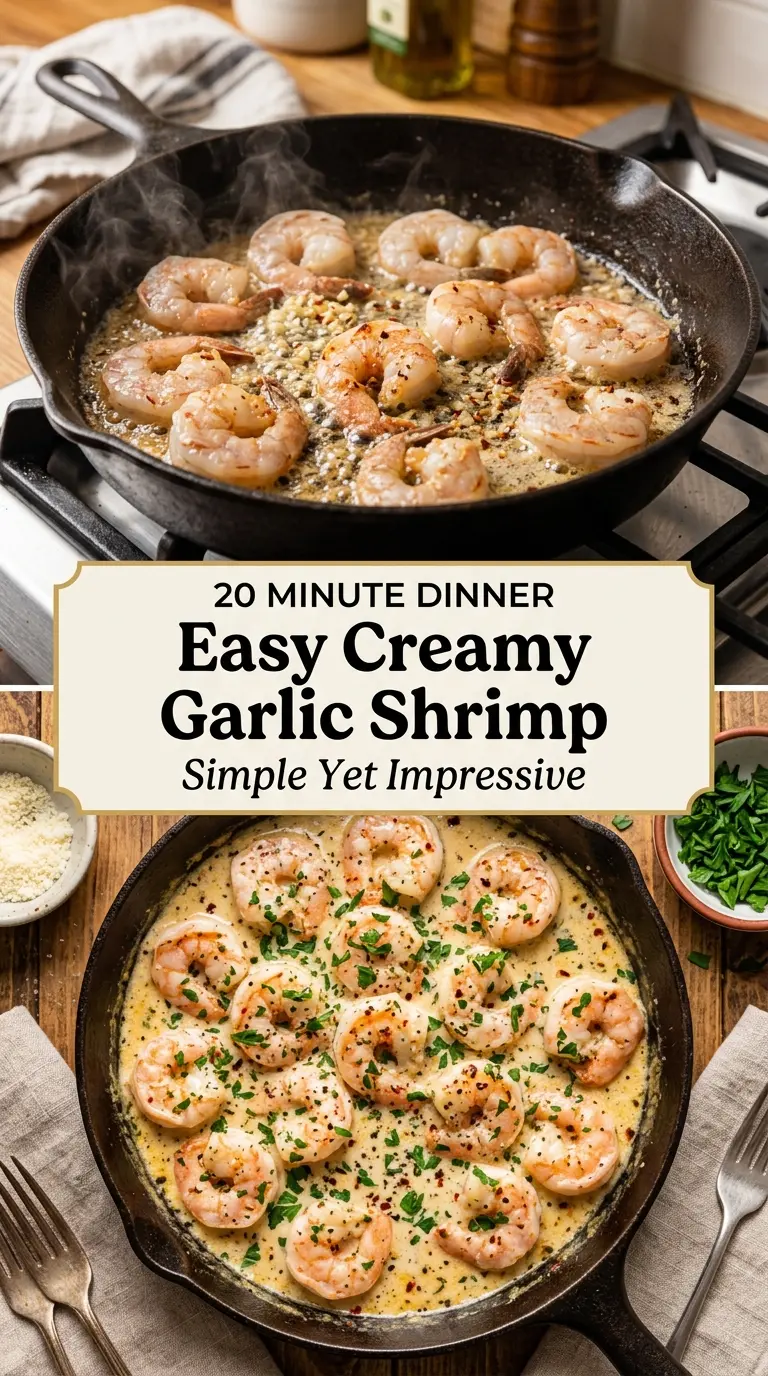 Easy Creamy Garlic Shrimp