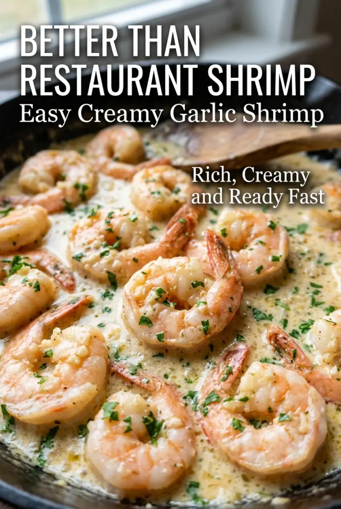 Easy Creamy Garlic Shrimp