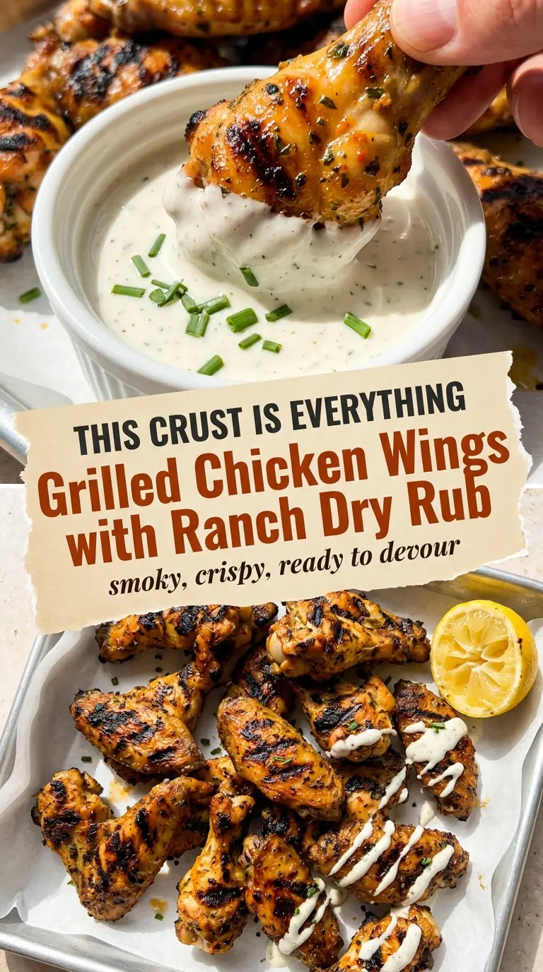 Grilled Chicken Wings with Ranch Dry Rub