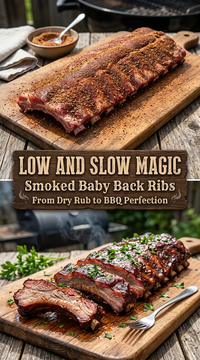 Smoked Baby Back Ribs with Dry Rub