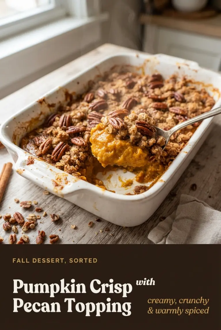 Baked Pumpkin Crisp with Pecan Oat Topping