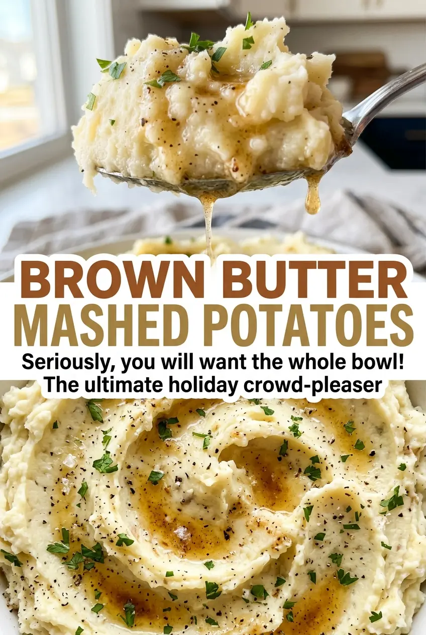 Brown butter mashed potatoes creamy fluffy