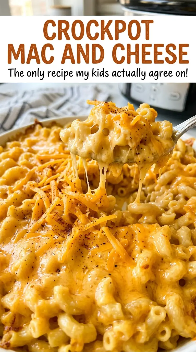 Crockpot Mac and Cheese creamy slow-cooked pasta