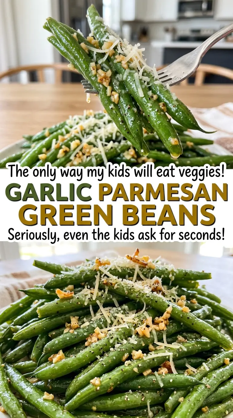 Garlic Parmesan Green Beans savory tender