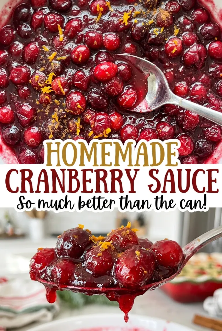 Homemade Cranberry Sauce