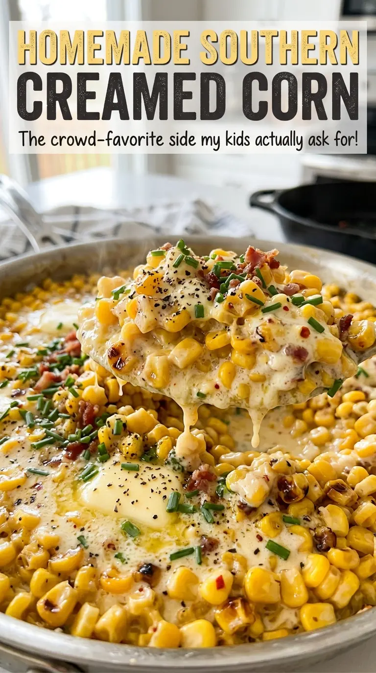 Homemade Southern Creamed Corn creamy skillet